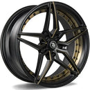 19x8.5" seventy9 SV-AR Alloy Wheels 5x112 ET35 Deep Matt Black Milled Gold — Per Wheel