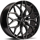 19x8.5" seventy9 SV-K Alloy Wheels 5x112 ET40 Black Front Polished — Per Wheel