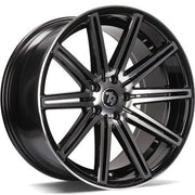 19x9.5" seventy9 SV-M Alloy Wheels 5x112 ET38 Black Front Polished — Per Wheel