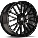 19x8" Carbonado Brilliant Alloy Wheels 5x112 ET45 Gloss Black — Per Wheel