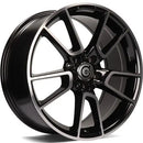 19x8.5" Carbonado Excellent Alloy Wheels 5x112 ET45 Black Front Polished — Per Wheel