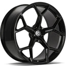 19x8.5" Carbonado Fancy Alloy Wheels 5x112 ET30 Gloss Black — Per Wheel