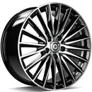 19x9" Carbonado Prestige Alloy Wheels 5x112 ET45 Black Front Polished — Per Wheel
