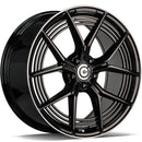 19x8" Carbonado Pure Alloy Wheels 5x112 ET35 Black Glossy Lip Polished — Per Wheel