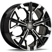 19x9" Carbonado RUNNER Alloy Wheels 5x112 ET35 Black Front Polished — Per Wheel