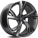 19x8.5" Carbonado Rich Alloy Wheels 5x112 ET30 Anthracite Front Polished — Per Wheel