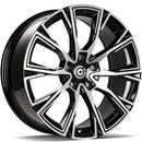 19x8" Carbonado Trophy Alloy Wheels 5x112 ET27 Black Front Polished — Per Wheel