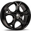 19x8" Carbonado UNIQUE Alloy Wheels 5x112 ET45 Gloss Black — Per Wheel