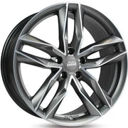 19x8.5" MAM Leichtmetallräder RS3 Alloy Wheels 5x112 ET45 Matt palladium front polish — Per Wheel