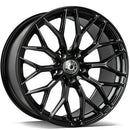 19x8.5" Wrath Wheels WF-16 Alloy Wheels 5x112 ET40 Black Glossy