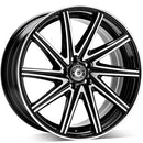 19x8" Wrath Wheels WF-2 [Flow Formed] Alloy Wheels 5x112 ET42 Black polished — Per Wheel