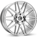 19x8.5" Wrath Wheels WF-3 [Flow Formed] Alloy Wheels 5x112 ET42 Black Silver — Per Wheel