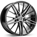 19x8.5" Wrath Wheels WF-5 [Flow Formed] Alloy Wheels 5x112 ET42 Black polished — Per Wheel