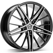 19x8.5" Wrath Wheels WF-5 [Flow Formed] Alloy Wheels 5x112 ET42 Black polished — Per Wheel