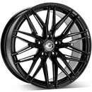 19x9.5" Wrath Wheels WF-9 Alloy Wheels 5x112 ET42 Black Glossy