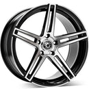 19x9.5" Wrath Wheels WF-1 Alloy Wheels 5x120 ET40 Black polished