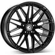 19x9.5" Wrath Wheels WF-9 Alloy Wheels 5x120 ET40 Black Glossy — Per Wheel