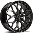 20x8" seventy9 SV-K Alloy Wheels 5x112 ET30 Black Front Polished — Per Wheel