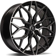 20x8" seventy9 SV-K Alloy Wheels 5x112 ET30 Black Front Polished — Per Wheel