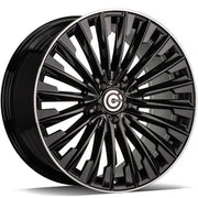 20x8.5" Carbonado Action Alloy Wheels 5x112 ET30 Black Gloss Lip Polished — Per Wheel