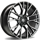 20x9" Carbonado Anomaly Alloy Wheels 5x112 ET30 Black Front Polished — Per Wheel