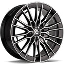 20x8.5" Carbonado Brawl Alloy Wheels 5x112 ET35 Black Front Polished — Per Wheel