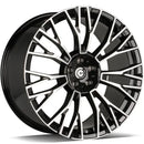 20x10.5" Carbonado Fame Alloy Wheels 5x112 ET40 Black Front Polished — Per Wheel