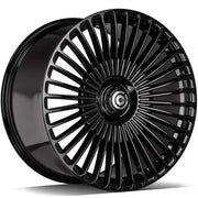 20x9.5" Carbonado Hurricane Alloy Wheels 5x112 ET45 Gloss Black — Per Wheel