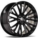 20x9" Carbonado LOOP Alloy Wheels 5x112 ET30 Gloss Black — Per Wheel