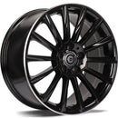 20x9.5" Carbonado Performance Alloy Wheels 5x112 ET45 Black Gloss Lip Polished — Per Wheel