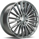 20x9.5" Carbonado Prestige Alloy Wheels 5x112 ET45 Anthracite Front Polished — Per Wheel