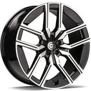 20x8.5" Carbonado Upgrade Alloy Wheels 5x112 ET25 Black Front Polished — Per Wheel