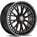 20x9.5" Carbonado Upscale Alloy Wheels 5x112 ET45 Matt Black Lip Polished — Per Wheel
