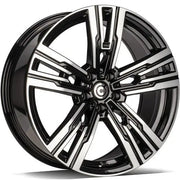 20x10" Carbonado Vampire Alloy Wheels 5x112 ET35 Black Front Polished — Per Wheel