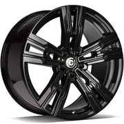 20x8.5" Carbonado Vampire Alloy Wheels 5x112 ET25 Gloss Black — Per Wheel