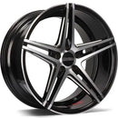 20x8.5" Magline RS5 Alloy Wheels 5x112 ET30 Black Voll Front — Per Wheel