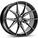 20x9" Wrath Wheels WFX [Flow Formed] Alloy Wheels 5x112 ET40 Black polished — Per Wheel