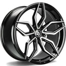 20x10.5" seventy9 SCF-D [Flow Formed] Alloy Wheels 5x120 ET40 Black Front Polished — Per Wheel