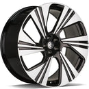 21x9.5" Carbonado Imperial Alloy Wheels 5x112 ET25 Black Front Polished — Per Wheel