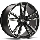 21x10.5" Carbonado Independence [Flow Formed] Alloy Wheels 5x112 ET40 Black Front Polished — Per Wheel