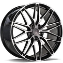 22x11.5" Carbonado Glory Alloy Wheels 5x130 ET61 Black Front Polished — Per Wheel