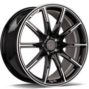 20x8.5" seventy9 MF.11 [Forged] Alloy Wheels 5x112 ET30 Black Front Polished — Per Wheel
