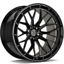 20x9.5" seventy9 MF.13 [Forged] Alloy Wheels 5x112 ET5 Gloss Black — Per Wheel