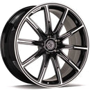 22x10" seventy9 MF.11 [Forged] Alloy Wheels 5x130 ET30 Black Front Polished — Per Wheel
