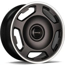 22x10" seventy9 MF.15 Alloy Wheels 5x130 ET30 Matt Black Lip Polished — Per Wheel