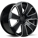 22x10" CForged CF-14 [Forged] Alloy Wheels 5x130 ET30 Candy Black Glossy Diamond Cut Face — Per Wheel