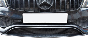 Omi Compatible with Mercedes A Class W176 A45 AMG / With Aero-pack - Centre Grille - Black Finish (2017 - 2020)