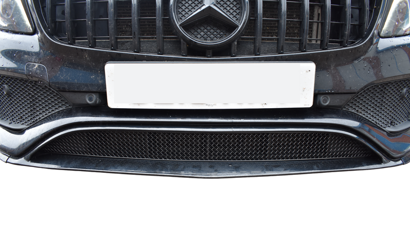 Zunsport Compatible with Mercedes A Class W176 A45 AMG / With Aero-pack - Centre Grille - Black Finish (2017 - 2020)