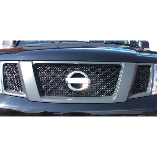 Nissan Navara - Top Grille Set - Black finish (2006 to 2009)