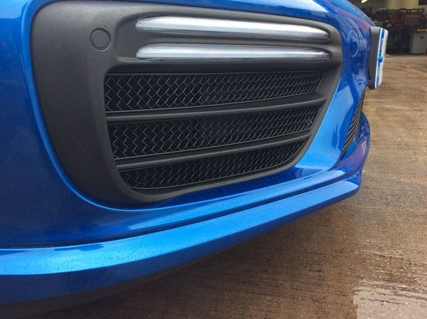 Porsche Carrera 991.2 Turbo And Turbo S - Outer Grille Set - Black Finish (2016 to 2018)